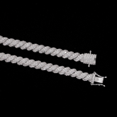 GL 8mm 5A+ Diamond lced Men's Hip Hop Jewelry Rope Chain